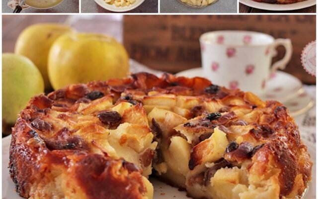 Torta di Sant’Orfeo – Tarta italiana de manzana con peras y pasas
